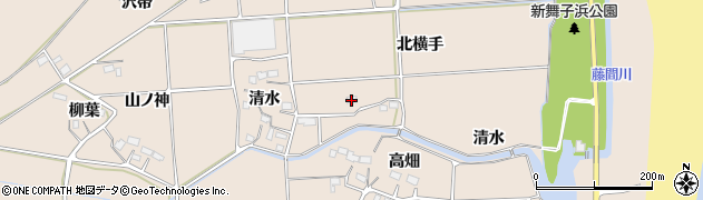 福島県いわき市平下大越（北横手）周辺の地図