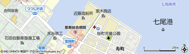 石川県七尾市桜町周辺の地図