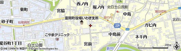 福島県いわき市平北白土（宮前）周辺の地図