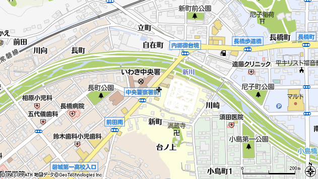 〒973-8401 福島県いわき市内郷小島町の地図