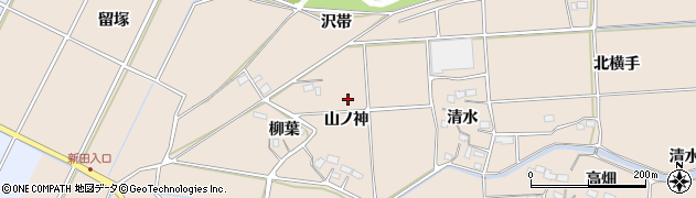 福島県いわき市平下大越（山ノ神）周辺の地図