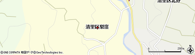 新潟県上越市清里区梨窪周辺の地図