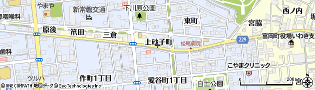 福島県いわき市平北白土（上砂子町）周辺の地図