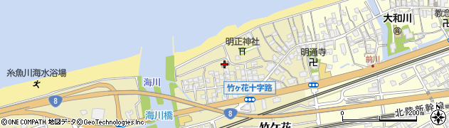 竹ケ花公民館周辺の地図