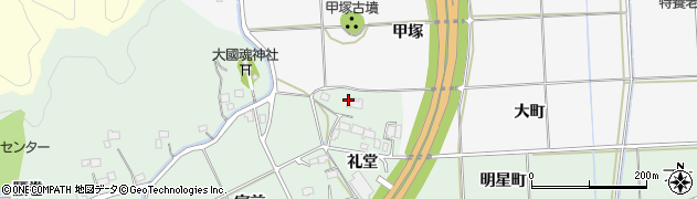 福島県いわき市平菅波（礼堂）周辺の地図