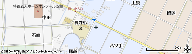 福島県いわき市平上大越（八ツ手）周辺の地図