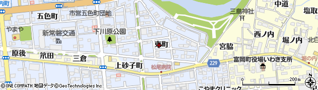 福島県いわき市平（東町）周辺の地図