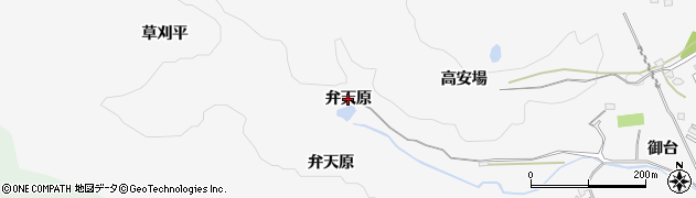 福島県いわき市内郷御台境町（弁天原）周辺の地図