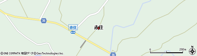 石川県志賀町（羽咋郡）赤住周辺の地図