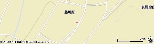 福島県白河市表郷金山（藤川原）周辺の地図