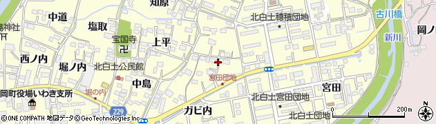 福島県いわき市平北白土木ノ下周辺の地図
