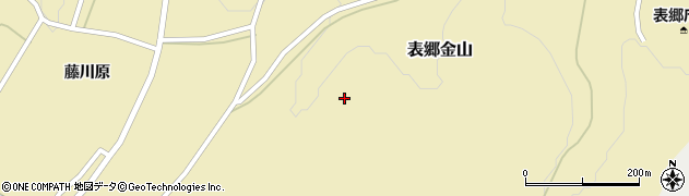 福島県白河市表郷金山（後沢田）周辺の地図