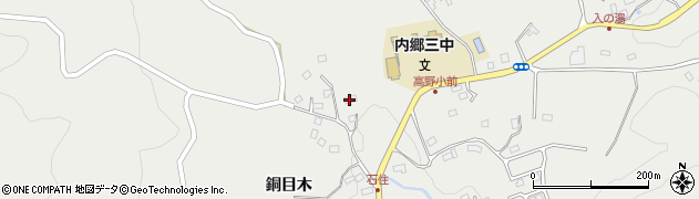 福島県いわき市内郷高野町（石住）周辺の地図