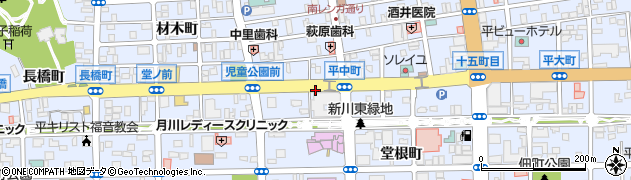 福島県いわき市平（中町）周辺の地図
