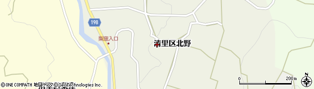 新潟県上越市清里区北野周辺の地図