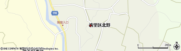 新潟県上越市清里区北野周辺の地図