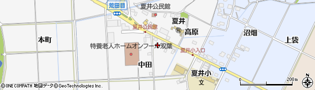 福島県いわき市平荒田目（中田）周辺の地図