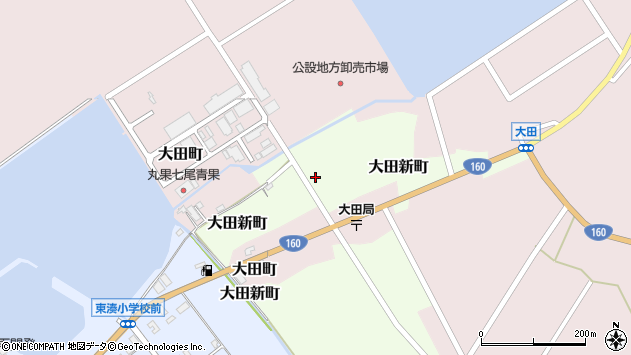 〒926-0006 石川県七尾市大田町の地図