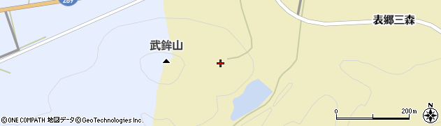 福島県白河市表郷三森都々古山周辺の地図
