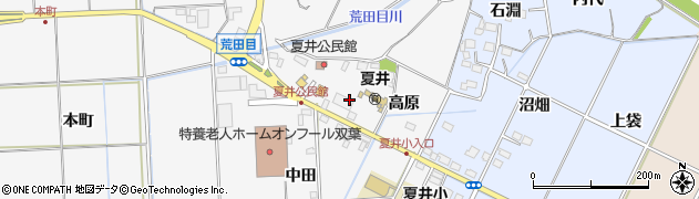 福島県いわき市平荒田目（高原）周辺の地図