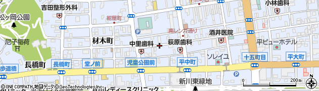 福島県いわき市平（鍛冶町）周辺の地図
