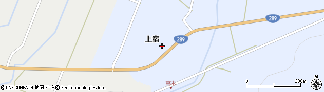福島県白河市表郷高木（上宿）周辺の地図