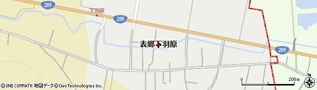 福島県白河市表郷下羽原周辺の地図