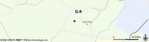 石川県志賀町（羽咋郡）仏木（ヲ）周辺の地図