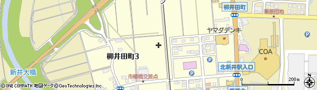 新潟県妙高市柳井田町周辺の地図