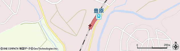 豊原駅周辺の地図
