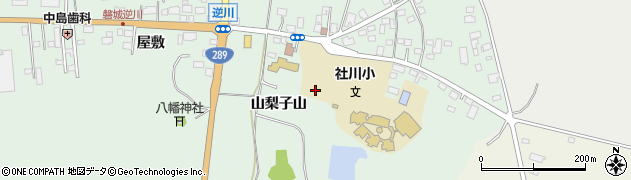 福島県棚倉町（東白川郡）逆川（山梨子山）周辺の地図