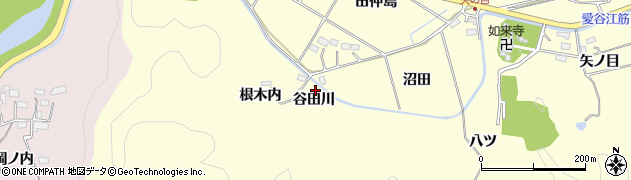 福島県いわき市平山崎（谷田川）周辺の地図