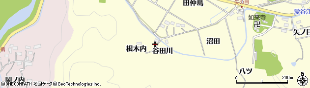福島県いわき市平山崎（根木内）周辺の地図
