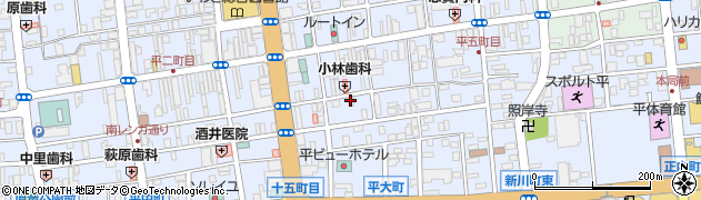 ガッツレンタカーいわき駅前店周辺の地図