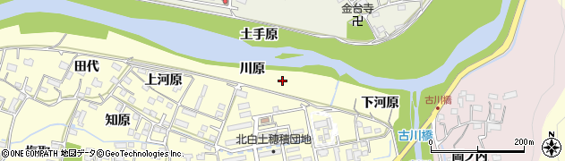 福島県いわき市平北白土川原周辺の地図
