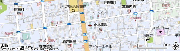 東横ＩＮＮいわき駅前周辺の地図