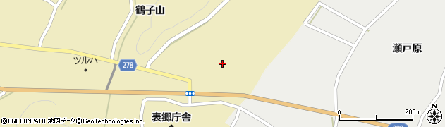 福島県白河市表郷金山宇堂周辺の地図