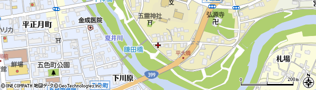 吉村ふとん店　工場周辺の地図