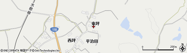 福島県棚倉町（東白川郡）板橋（東坪）周辺の地図