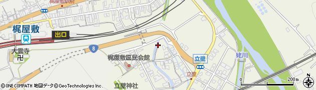 新潟県糸魚川市梶屋敷周辺の地図