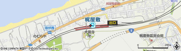 梶屋敷駅周辺の地図