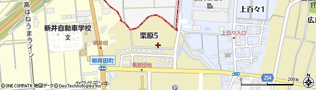 新潟県妙高市栗原5丁目周辺の地図