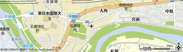 福島県いわき市平鎌田（小山下）周辺の地図