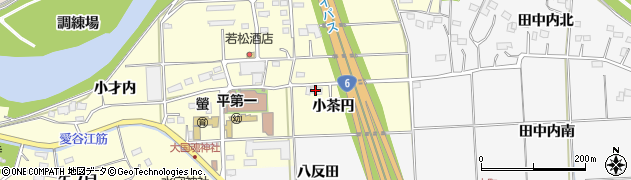 福島県いわき市平山崎（小茶円）周辺の地図