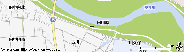 福島県いわき市平荒田目（向川原）周辺の地図