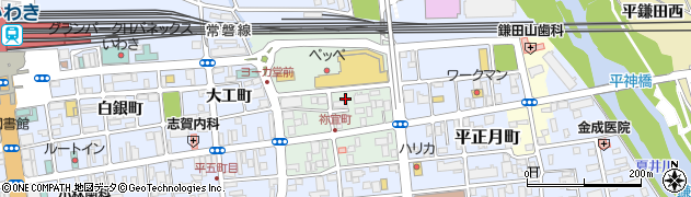 福島県いわき市平六町目周辺の地図