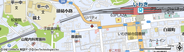 福島県いわき市平田町25周辺の地図