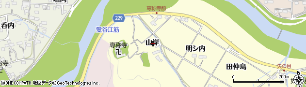 福島県いわき市平山崎（山岸）周辺の地図