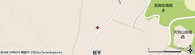 福島県白河市表郷番沢桜平周辺の地図
