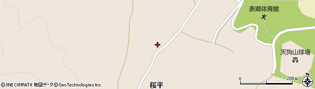 福島県白河市表郷番沢（桜平）周辺の地図